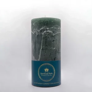 Κερί Πράσινος Κορμός μεγάλου μεγέθους για προσέλκυση χρήματος και αφθονίας