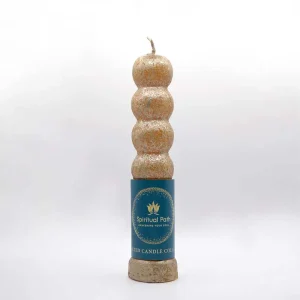 Επτάκομπο χρυσό κερί για προσέλκυση χρήματος και πλούτου