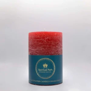 Κερί κόκκινος κορμός μεσαίου μεγέθους για υλοποίηση έρωτα και αγάπης