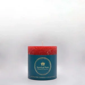 Κερί Κόκκινος Κορμός μικρού μεγέθους για υλοποίηση έρωτα και αγάπης